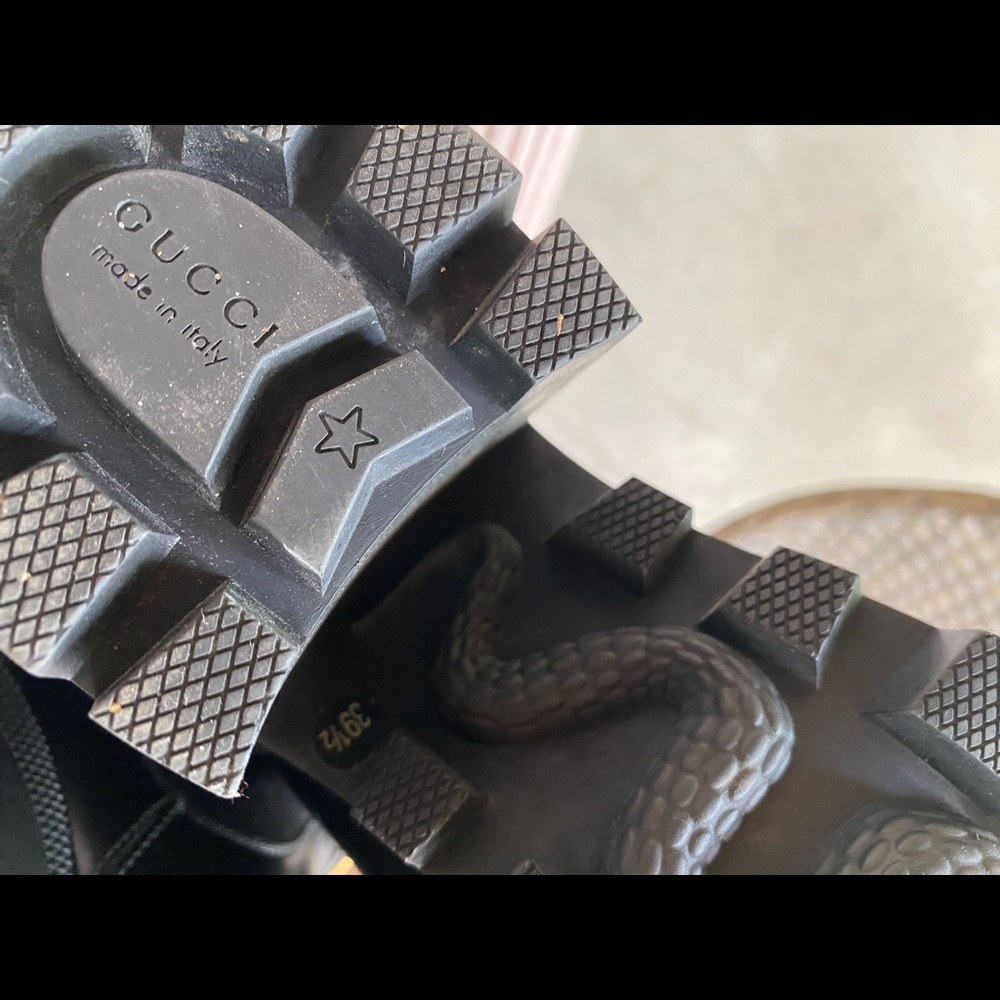 Gucci Leather Ankle Boot With Belt 39.5 - Picture 7 of 13